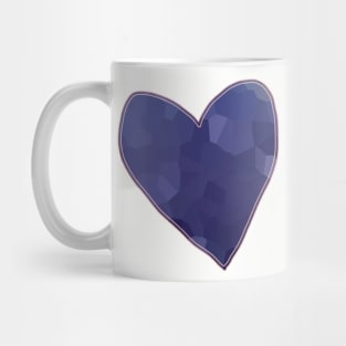 Blue Mosaic Heart Mug